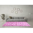 thumbnail image 3 of Ahgly Company Indoor Round Oriental Pink Traditional Area Rugs, 6' Round, 3 of 4