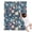 Pioneer Flower Floral, variant on Pioneer Flower Floral Print Pattern Blanket,Comfortable Soft Flannel Throw Blanket,All Season,Warm Lightweight Blankets for Sofa Bed Couch Living Room Chair,30"x40"