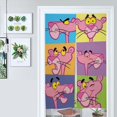 thumbnail image 3 of Cortina para puerta con diseño de pantera rosa, 34 x 57 pulgadas, cortina opaca para puerta, cortina divisoria para privacidad de habitación para decoración del hogar, dormitorio, cocina, 2 paneles, 3 of 6