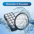 thumbnail image 5 of Pack Of 2 Hepa Filters For Rowenta Silence Force Cyclonic - Model Ro76xx Vacuum Cleaners - Replacement Filter Accessories, 5 of 5