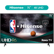 Hisense 75" Class 4K UHD LED LCD Roku Smart TV HDR R6 Series 75R6E4