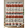 thumbnail image 4 of Boho Ethnic Shower Curtain, Pastoral Style Lines Geometric Waterproof Shower Curtain Set with 12 Hooks Lightweight Washable Fabric Shower Curtains for Bathroom 72x78 Inches, 4 of 6