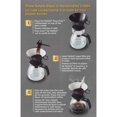 thumbnail image 4 of Melitta 52 oz. Pour-Over Coffee Brewer with Glass Carafe, Black, 4 of 4