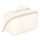 thumbnail image 1 of Bolsa de maquillaje de viaje, bolsa de maquillaje de apertura grande, bolsa de maquillaje portátil que se abre plana para fácil acceso, bolsa de maquillaje de cuero PU, organizador de cosméticos, 1 of 5