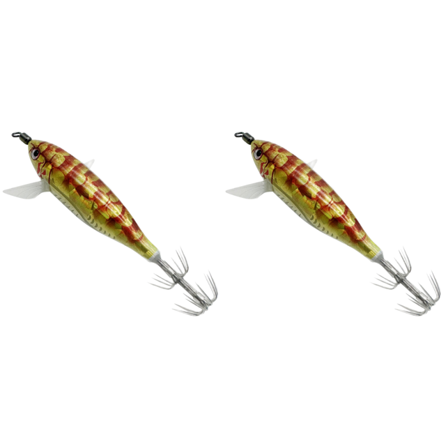 Anzuelo Jigging para calamar y camarón, herramienta de pesca nocturna con cebo Artificial brillante de 5,5g (estilo B)