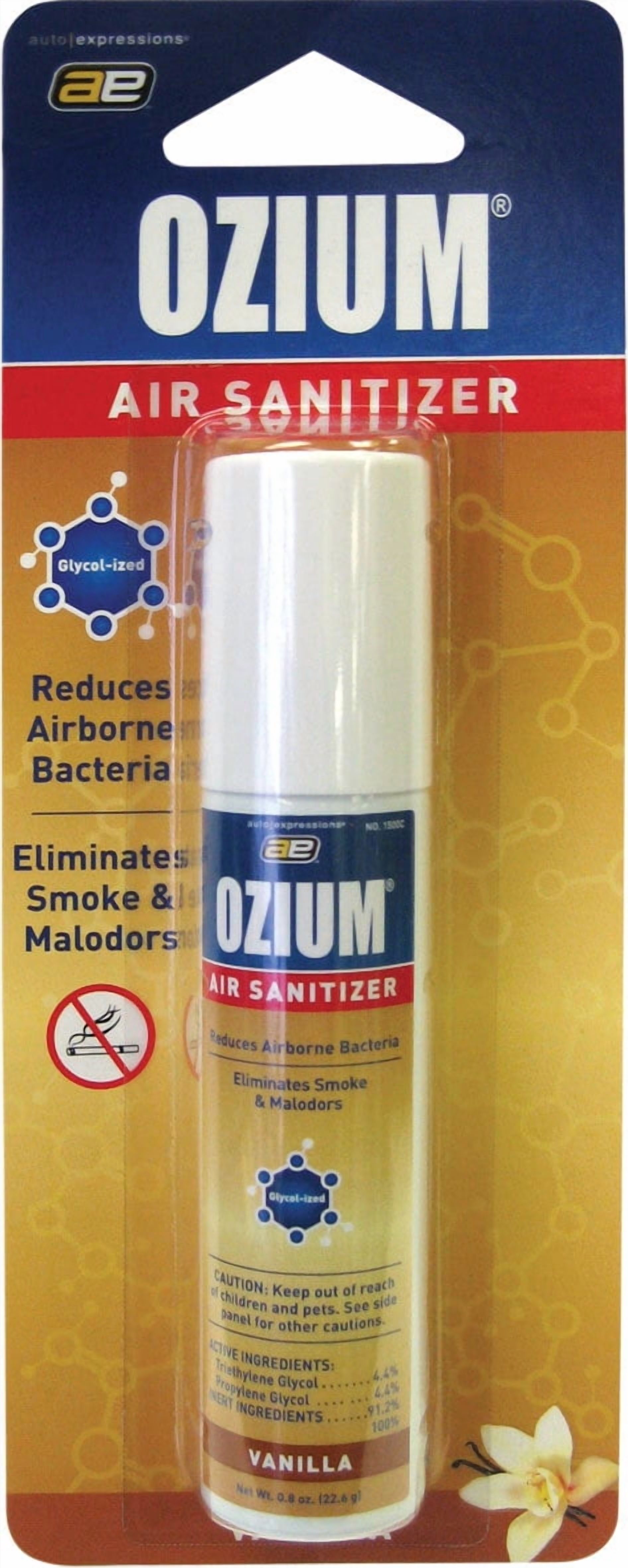Ozium Air Sanitizer 0.8 oz Spray, Vanilla Scent