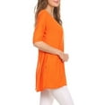 thumbnail image 3 of Women's Casual Short Sleeve Tunic Top With Pockets, 3 of 7