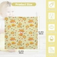 thumbnail image 2 of Dreamtimes 3 PCS Cute Fox Pumpkin Baby Muslin Washcloths, Fall Leaves Face Towel Burp Cloths Ultra Soft Absorbent Cotton Bath Wipes Towels for Newborn Boys Girls, 2 of 7
