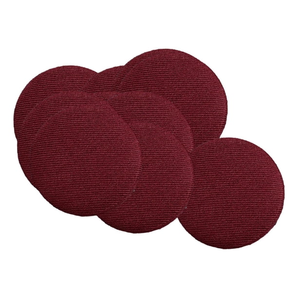 10x botones cubiertos de tela, botones redondos con parte posterior plana, botones de vástago de Metal DIY, botones de costura para adornos de bolsos Rojo mayimx Botones de caña