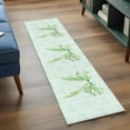 thumbnail image 4 of Green Bow 2'x6' Runner Rug, Cute Bowknot Minimalist Solid Color Washable Non-Slip Area Rugs for Hallway Kitchen Floor Bedroom Entryway, StainResistant Laundry Carpet Decoration Indoor Mat, 4 of 9