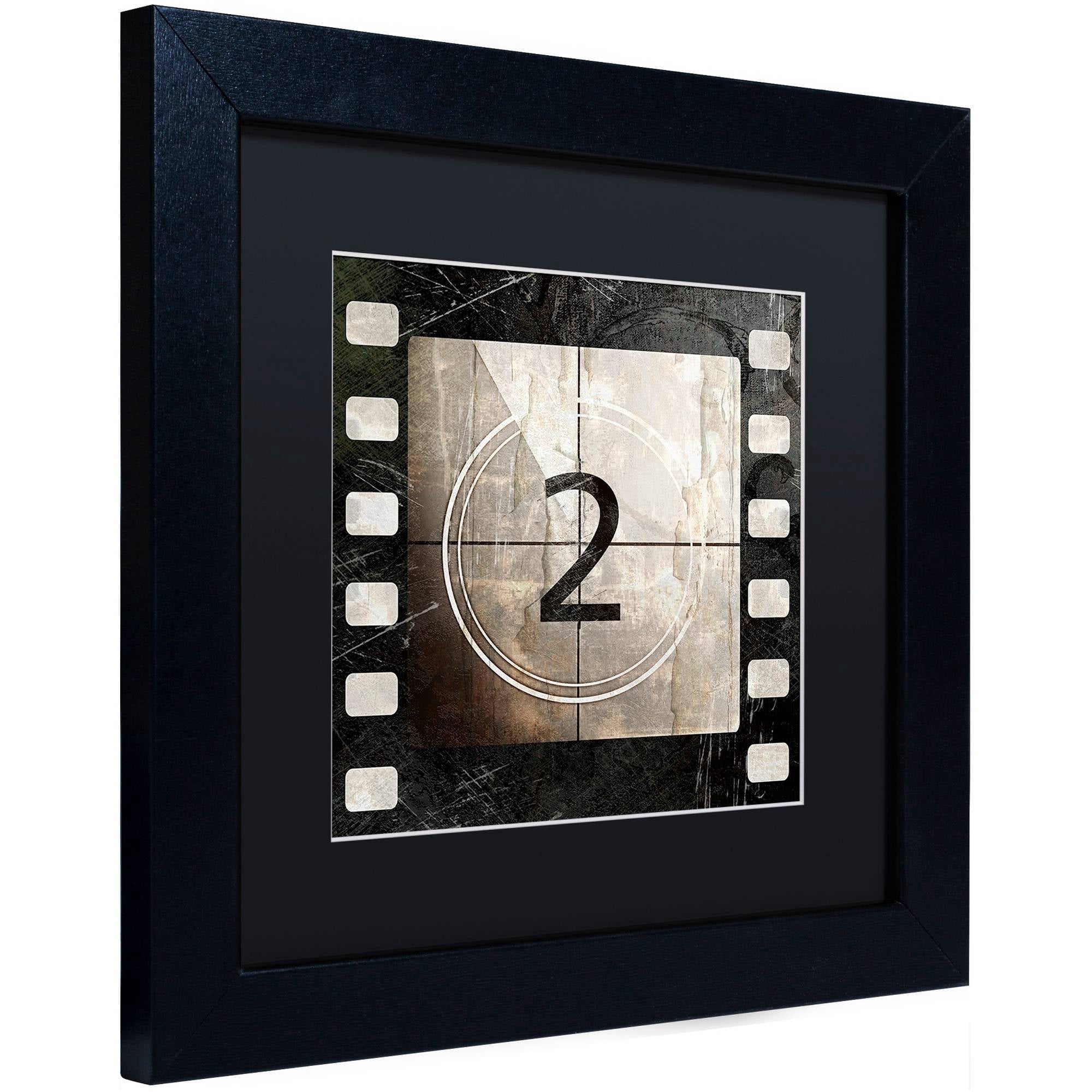 Trademark Fine Art "Vintage Countdown II" Canvas Art by Color Bakery Black Matte, Black Frame