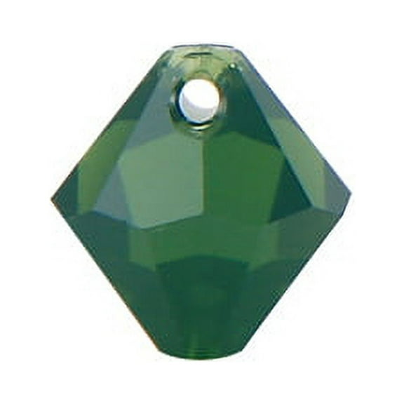 Swarovski Bicone Drop Top Drill Crystal Beads Item #6301 Palace Green Color 6mm Size - 12 Pieces