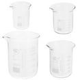 thumbnail image 1 of 4pcs Glass Measuring Beaker Laboratory Glass Beakers Glass Graduated Beakers, 1 of 7