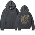 thumbnail image 2 of Faith Over Fear Hoodie for Women Graphic Christian Hoodies with Pockets Hooded Sweatshirt Hoodie Women Pullover, 2 of 5