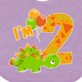 thumbnail image 4 of Inktastic Happy Dinosaur Second Birthday-green Boys or Girls Baby Bib, 4 of 4