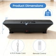 thumbnail image 3 of Gymax Vibration Plate Exercise Machine w/ Gravity Sensor Remote Control Bluetooth Black, 3 of 10