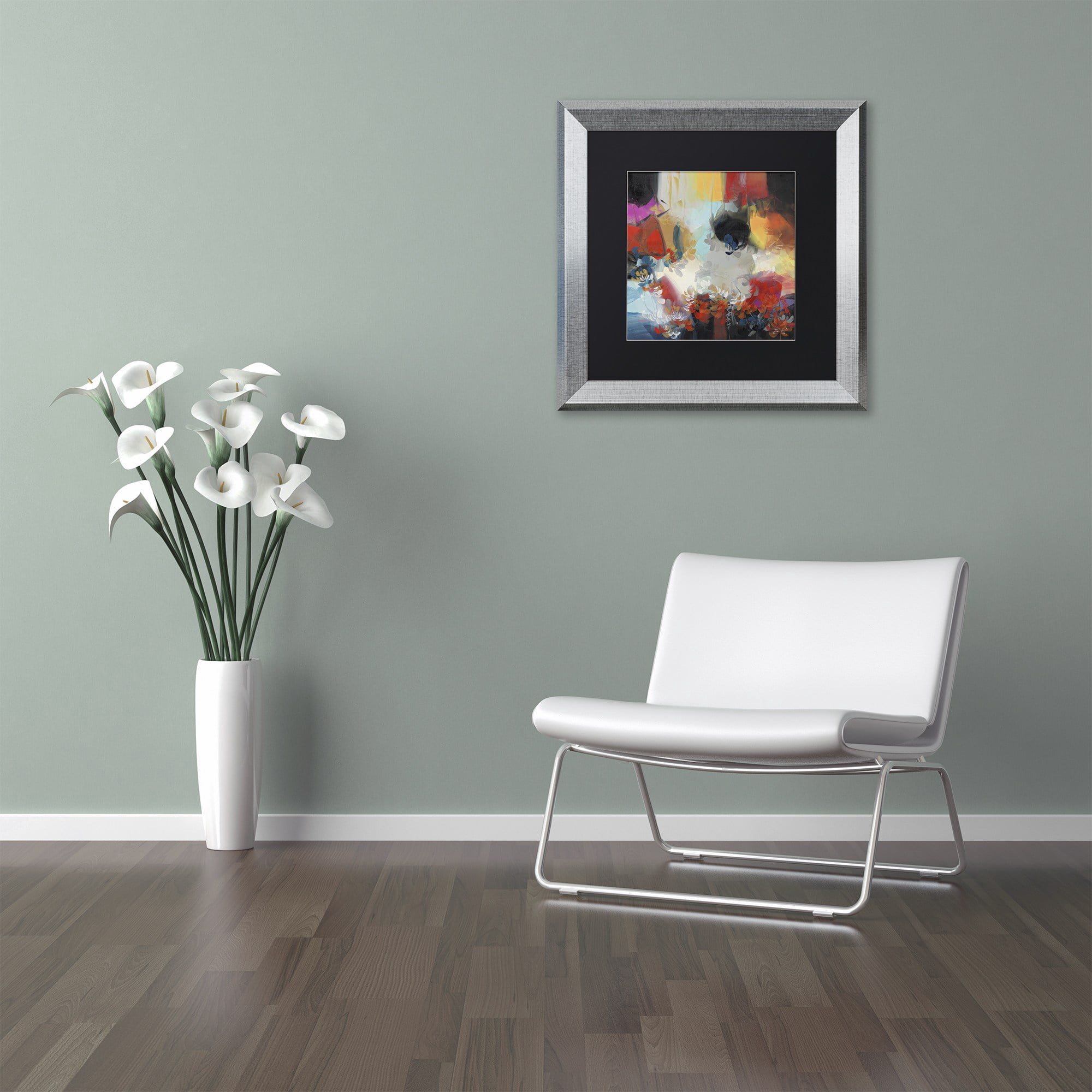 Trademark Fine Art "Spectrum" Canvas Art by Masters Fine Art, Black Matte, Silver Frame