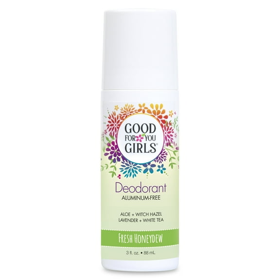Good For You Girls Aluminum-Free Natural Roll-on Deodorant - Honeydew Scent, 3 oz