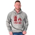 thumbnail image 3 of Put Out Fire Firefighter Fireman Men's Big & Tall Graphic Hoodie Brisco Brands 5X, 3 of 5