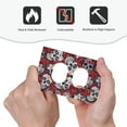 thumbnail image 4 of DouZhe 1-Gang Duplex Outlet Cover, Vintage Red Rose Skull Decorative Wall Plates, 4 of 7
