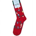 thumbnail image 5 of Calcetines navideños Happy Socks, calcetines populares para mujer hasta media pantorrilla, calcetines de algodón HS de moda, 5 of 5