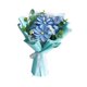 thumbnail image 2 of Ramo de flores artificiales de ganchillo de 17,7 pulgadas para arreglos florales. Azul, 2 of 9