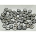 thumbnail image 6 of EOEMY 500 Black Silver Acrylic Round Flatback Dotted Rhinestone Gem Beads 6mm, 6 of 9