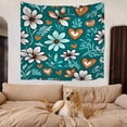 thumbnail image 6 of Boho Decorative Durable Home Tapestry for House Office College Living Room Home Deco Boho Tribal Minimalistic Tapestries 51x59 Inch Washable Symmetrical Simplicity Sophistication Aesthetic Tapestry, 6 of 6