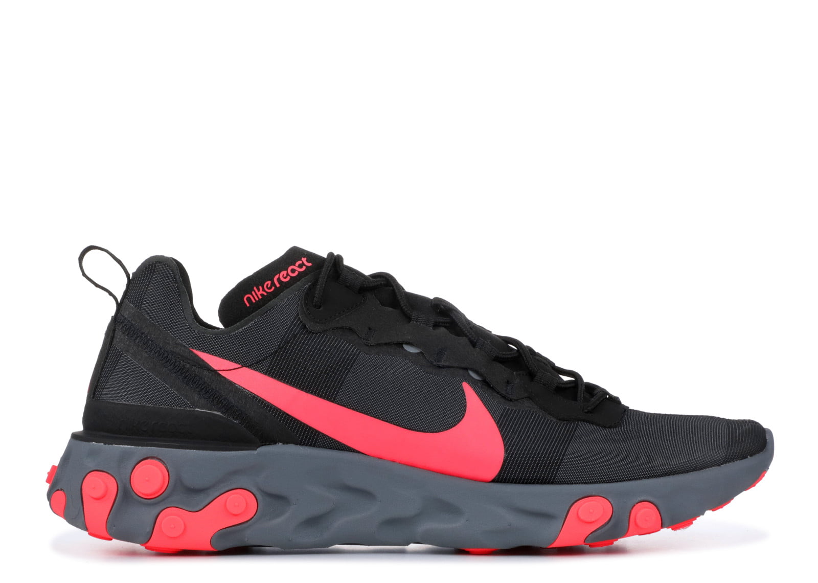 nike react element black and red