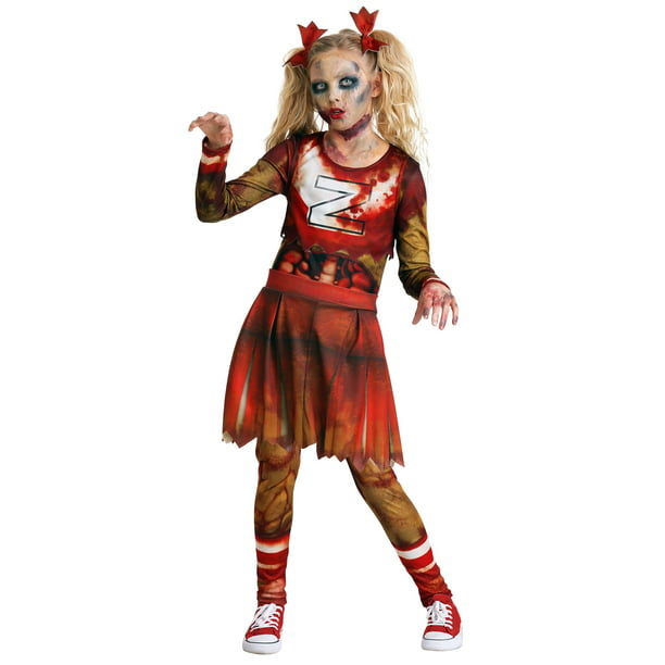 Girl's Zombie Cheerleader Costume - Walmart.com - Walmart.com