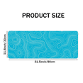 thumbnail image 4 of Topographic Contour Extended Big Mouse Pad Computer Keyboard Mat Mousepad with 2mm Non-Slip 11.8x31.5Inch C, 4 of 6