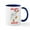 White/Navy Inside, variant on CafePress - Grumpy Goose Mug - 11 oz Ceramic Mug - Novelty Coffee Tea Cup