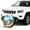 thumbnail image 2 of KAKALAD Beach Sleeping Cat 04 Spare Tire Cover Weatherproof Universal Vehicle Accessories 14 Inch, 2 of 6