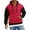Red, variant on Hoodies for Men 1/4 Zip Pullover Long Sleeve Hooded Sweatshirt Fall Winter Vintage Tactical Hoodie with Pockets