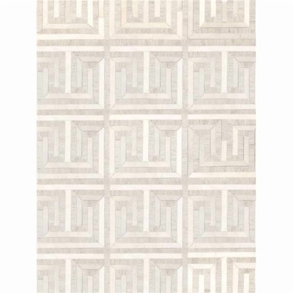 Pasargad Home 8 ft. 9 in. x 11 ft. 9 in. Galaxy Cowhide & Sari Silk Rectangle Area Rug, Multi Color
