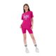 thumbnail image 1 of Hype - Juego de Camiseta y Shorts Escritura Niñas (Baya, Morado), 1 of 2