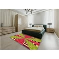 thumbnail image 4 of Ahgly Company Indoor Rectangle Patterned Crimson Red Area Rugs, 6' x 9', 4 of 6