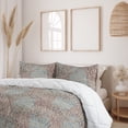 thumbnail image 2 of Ambesonne Abstract Art Modern Down Alternative Quilt Comforter, Spots Dashes, Queen, Warm Taupe Mauve Taupe, 2 of 5