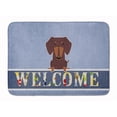 thumbnail image 1 of Carolines Treasures BB5712RUG Dachshund Chocolate Welcome Machine Washable Memory Foam Mat, 1 of 4