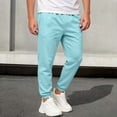 thumbnail image 5 of ITSAME Boys Girls Jogger Sweatpants Fleece-Lined Drawstring Elastic Waist Fall Winter Casual Active Pants with Pockets Light Blue Size 5T, 5 of 7