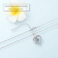 thumbnail image 4 of Rose Flower & Heart Cremation Urn Necklace for Ashes for Women Stainless Steel Keepsakes Pendant Memorial Jewelry Locket Gift for Christmas/Valentines Day, 4 of 6