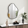 thumbnail image 3 of Gymax 22'' x 30.5'' Irregular Shaped Stylish Wall Mounted Mirror w/ Premium Back Board, 3 of 9