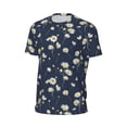 thumbnail image 5 of Rocae Daisies Flowers for Men's Mesh Quick-Dry Short Sleeve Workout T-Shirt,Mens Crew Neck Tee Lightweight Soft Classic T Shirts Medium, 5 of 9