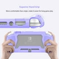 thumbnail image 4 of XIHAMA Switch Lite Case Protective Case for Nintendo Switch Lite, Case Compatible with Nintendo Switch Lite Hand Grip Case with Detachable TPU+Built-in PC Screen Protector & 2 x Thumb Grip Caps, 4 of 6