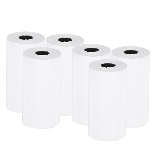 6 Rolls 57x30mm Easy to Use, Thermal Paper, Sturdy and Durable Thermal Receipt Paper, for Small Printer Home