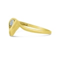 thumbnail image 4 of 14k Yellow Gold Round Aquamarine Heart Ring, 4 of 6