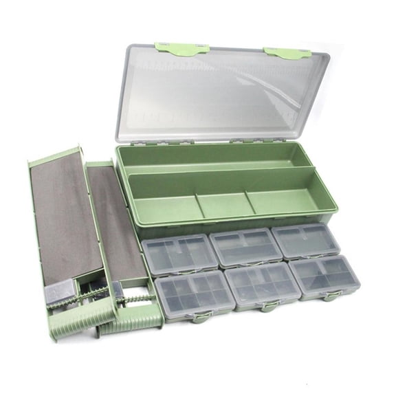 CEORPER Tackle Box Fishing Lures Baits Hook Storage Container Case with Clear Lid
