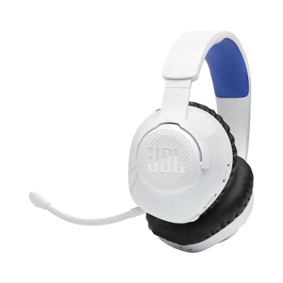 JBL Quantum 360P Console Wireless - Wireless over-ear console gaming headset with detachable boom mic - White