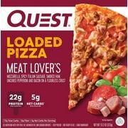 Quest Nutrition Protein Pizza, Flourless Crust, 22g of Protein, Meat Lovers, 13.2 oz