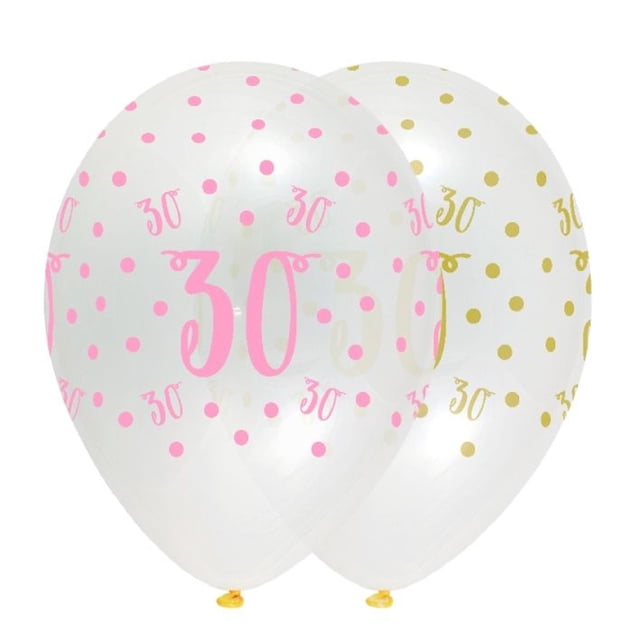 Creative Party Ballons en Latex 30e Anniversaire (Lot de 6)
